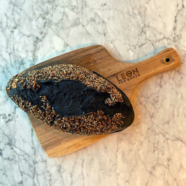 Hogaza de pan carbón