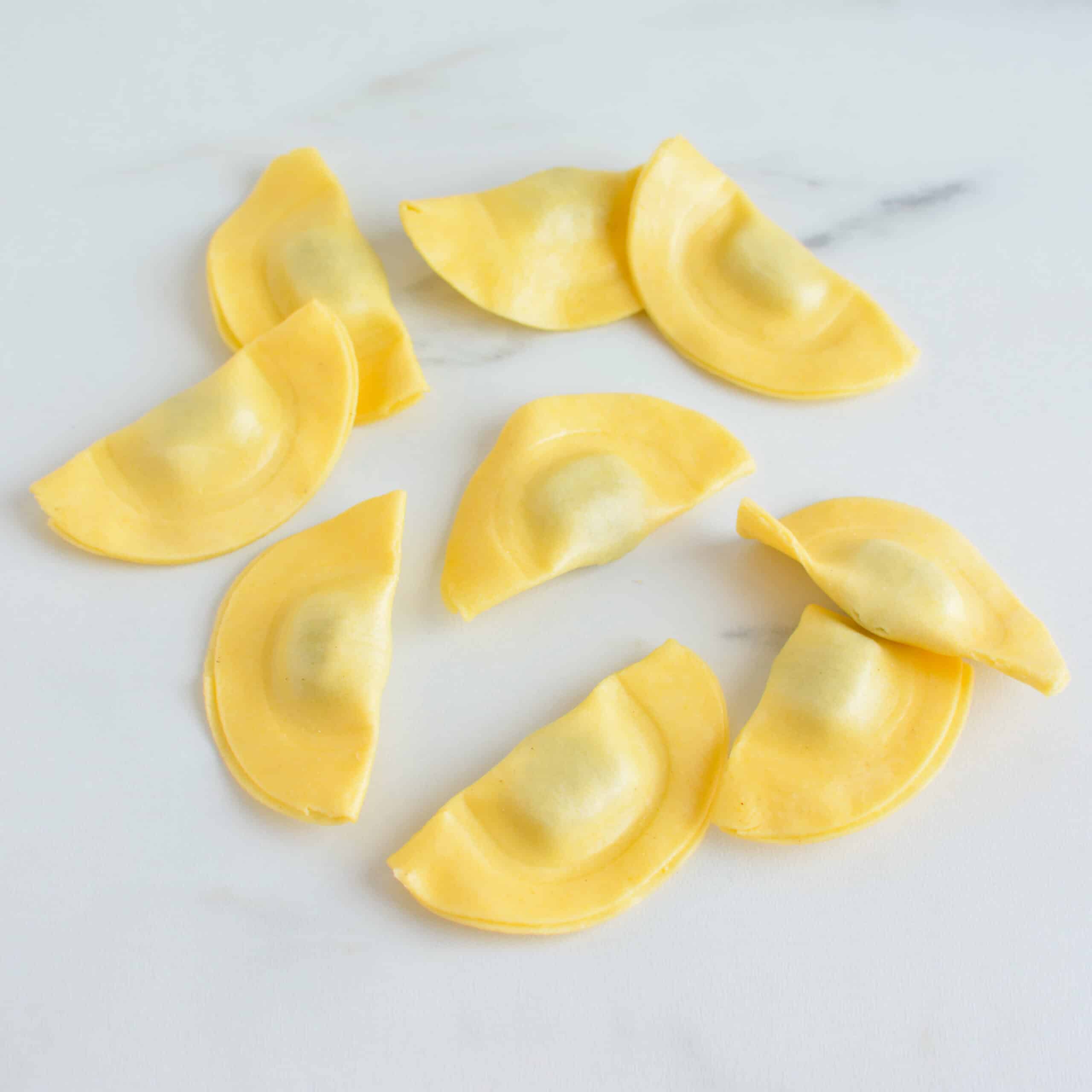 Medias lunas de ricotta y espinacas sin gluten