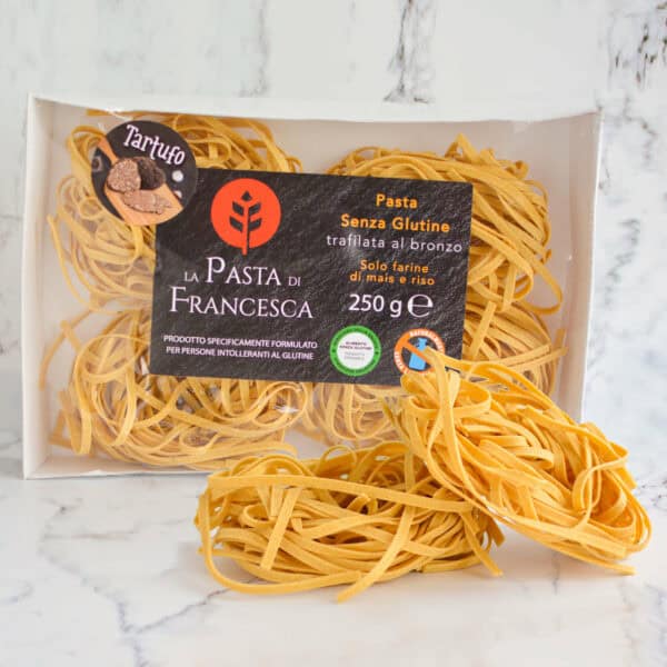 Fettuccine a la trufa sin gluten