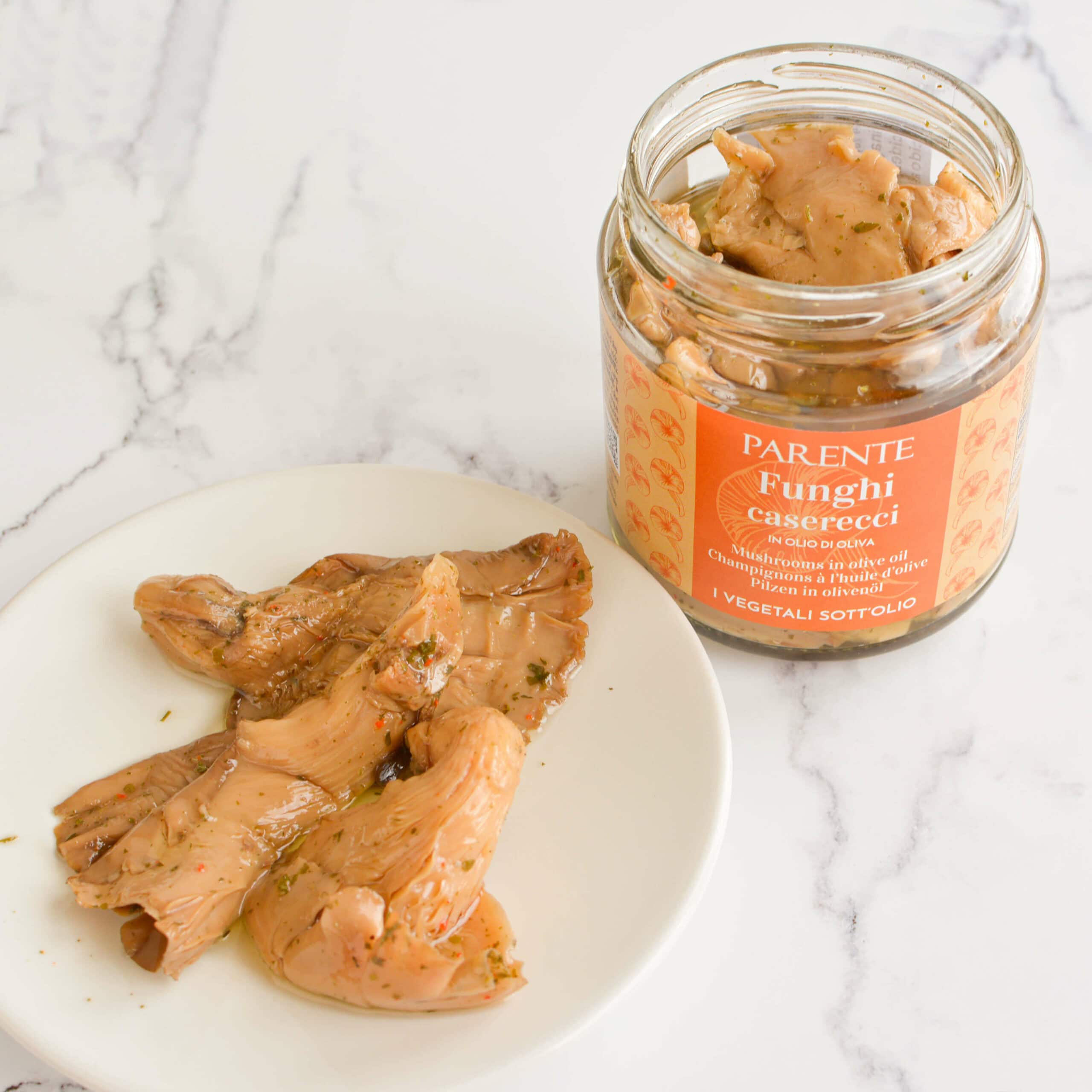 Setas sin gluten en aceite de oliva 2